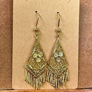 ITALIAN GOLD FILIGREE EARRINGS